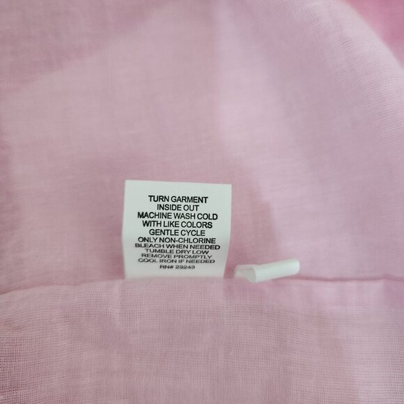 New York & Company Size M Multicolor Tie Back Cotton Dress with Pockets - Picture 12 of 12